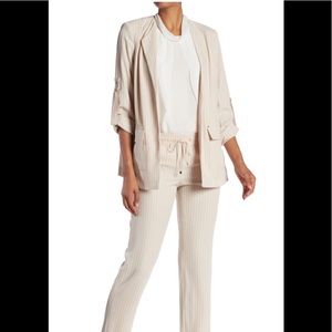 Calvin Klein pinstriped suit 14w